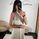 ROBE BEIGE ALINA - La Petite Somptueuse