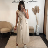 ROBE BEIGE HELENA - La Petite Somptueuse