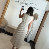 ROBE BEIGE HELENA - La Petite Somptueuse