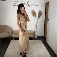 ROBE BEIGE ISABELLA - La Petite Somptueuse