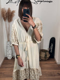 ROBE BEIGE KALI - La Petite Somptueuse