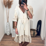 ROBE BEIGE KALI - La Petite Somptueuse