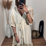 ROBE BEIGE KALI - La Petite Somptueuse