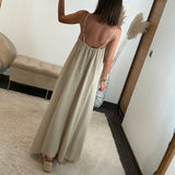 ROBE BEIGE PERLES - La Petite Somptueuse