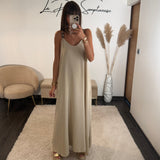 ROBE BEIGE PERLES - La Petite Somptueuse