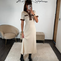 ROBE BEIGE SANDY - La Petite Somptueuse