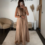 ROBE BEIGE URIA - La Petite Somptueuse