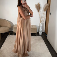 ROBE BEIGE URIA - La Petite Somptueuse
