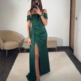 ROBE BIJOUX STRASS VERT - La Petite Somptueuse