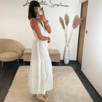 ROBE BLANCHE AGATHA - La Petite Somptueuse