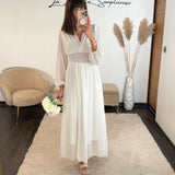 ROBE BLANCHE FLUIDE MARTA - La Petite Somptueuse