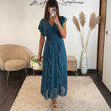 ROBE BLEU ALICIA - La Petite Somptueuse