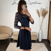 ROBE BLEUE ANGELA - La Petite Somptueuse