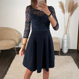 ROBE BLEUE ANGELA - La Petite Somptueuse