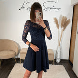 ROBE BLEUE ANGELA - La Petite Somptueuse