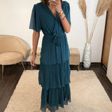 ROBE BLEUE APPOLINE - La Petite Somptueuse