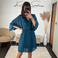 ROBE BLEUE ASTRID - La Petite Somptueuse