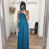 ROBE BLEUE CLOTILDE - La Petite Somptueuse