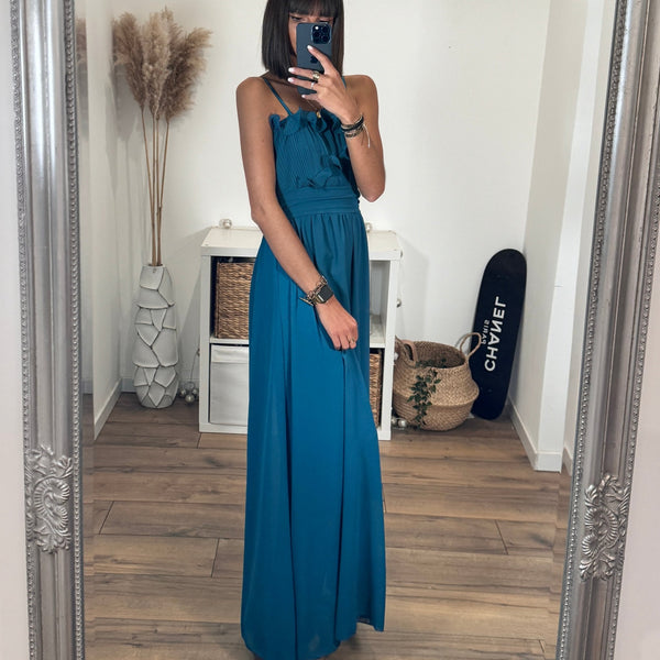 ROBE BLEUE CLOTILDE - La Petite Somptueuse