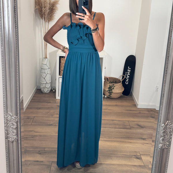 ROBE BLEUE CLOTILDE - La Petite Somptueuse