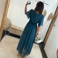 ROBE BLEUE LISON - La Petite Somptueuse