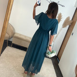 ROBE BLEUE LISON - La Petite Somptueuse