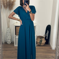 ROBE BLEUE ROMY - La Petite Somptueuse