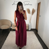 ROBE BORDEAUX ISABELLA - La Petite Somptueuse