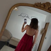 ROBE BORDEAUX SOLEIL - La Petite Somptueuse