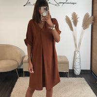 ROBE CAMEL CHARLIZE - La Petite Somptueuse