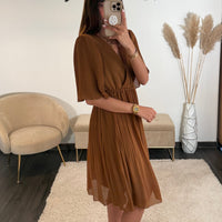 ROBE CAMEL HILONA - La Petite Somptueuse