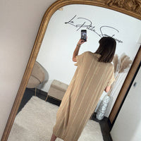 ROBE CAMEL LIN EZIA - La Petite Somptueuse