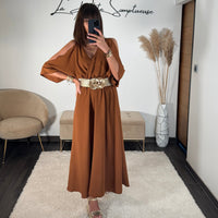 ROBE CAMEL MELISSA - La Petite Somptueuse