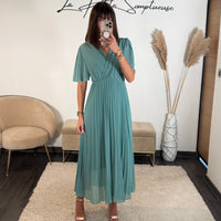 ROBE CELADON FLORIA - La Petite Somptueuse