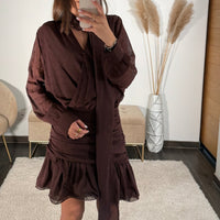 ROBE CHOCO A POIS OLIVIA - La Petite Somptueuse