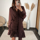 ROBE CHOCO A POIS OLIVIA - La Petite Somptueuse