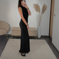 ROBE COL DENTELLE NOIRE SHANON - La Petite Somptueuse