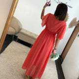 ROBE CORAIL LISON - La Petite Somptueuse