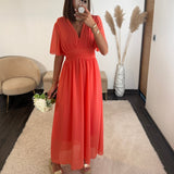 ROBE CORAIL LISON - La Petite Somptueuse