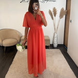 ROBE CORAIL LISON - La Petite Somptueuse