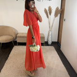 ROBE CORAIL LISON - La Petite Somptueuse