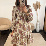 ROBE COURTE BEIGE APPOLINE - La Petite Somptueuse