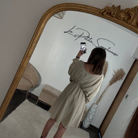 ROBE COURTE BEIGE DOMITILLE - La Petite Somptueuse