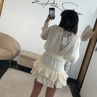 ROBE COURTE BEIGE ISIA - La Petite Somptueuse