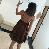 ROBE COURTE CHOCO SOLEIL - La Petite Somptueuse