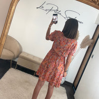 ROBE COURTE COLORE ORANGE ZELLY - La Petite Somptueuse