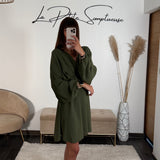 ROBE COURTE KAKI DOMITILLE - La Petite Somptueuse