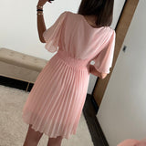 ROBE COURTE ROSE RACHEL - La Petite Somptueuse