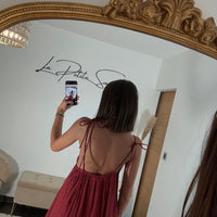 ROBE COURTE TERRACOTTA ISIA - La Petite Somptueuse