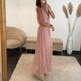 ROBE DOS CROISE ROSE KATIA - La Petite Somptueuse